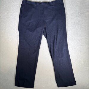 RALPH Ralph Lauren Slim Fit Blue Thin Line Plaid Dress Pants Size 42X32 Business